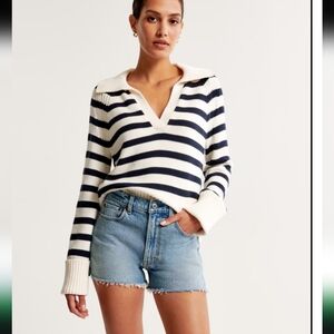 New Abercrombie And Fitch The Mom High Rise‎ 4" Shorts 22